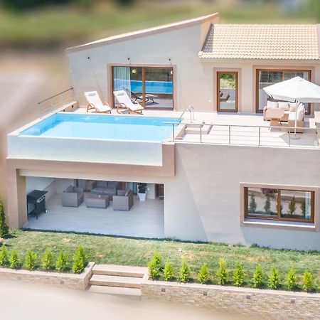 Villa Vasillis-Heated Swimming Pool With Infinity View Vitalades Bagian luar foto